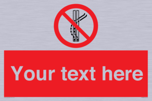 Custom prohibition Do not leave the tow track